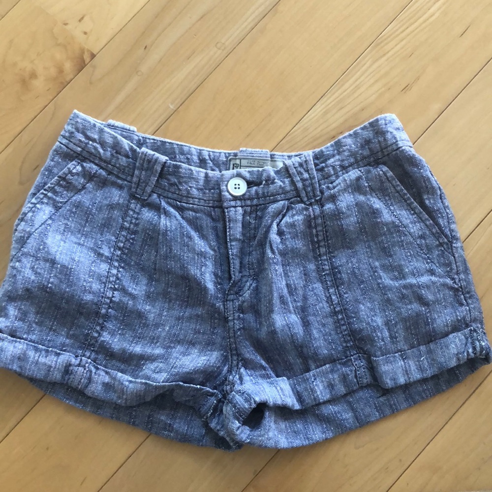 Free People linen shorts size 0